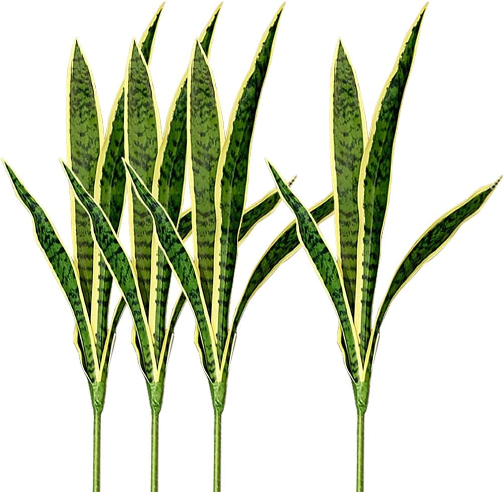 Snake Plant - 4 pezzi di piante finte Sansevieria