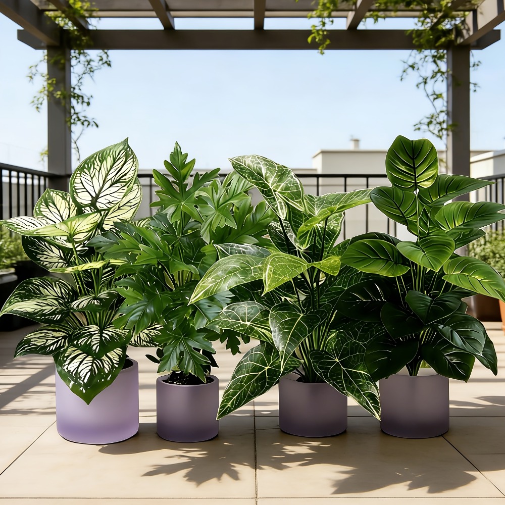 Set di 4 Piante Artificiali co - Fiddle Leaf Fig recensione e prezzo